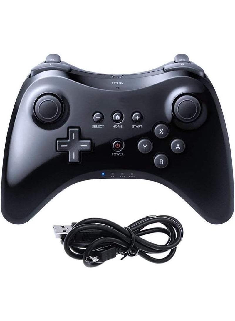 Black Classic Wireless Pro Controller Game Controller Gamepad Joypad Remote for Wii U - Image 1